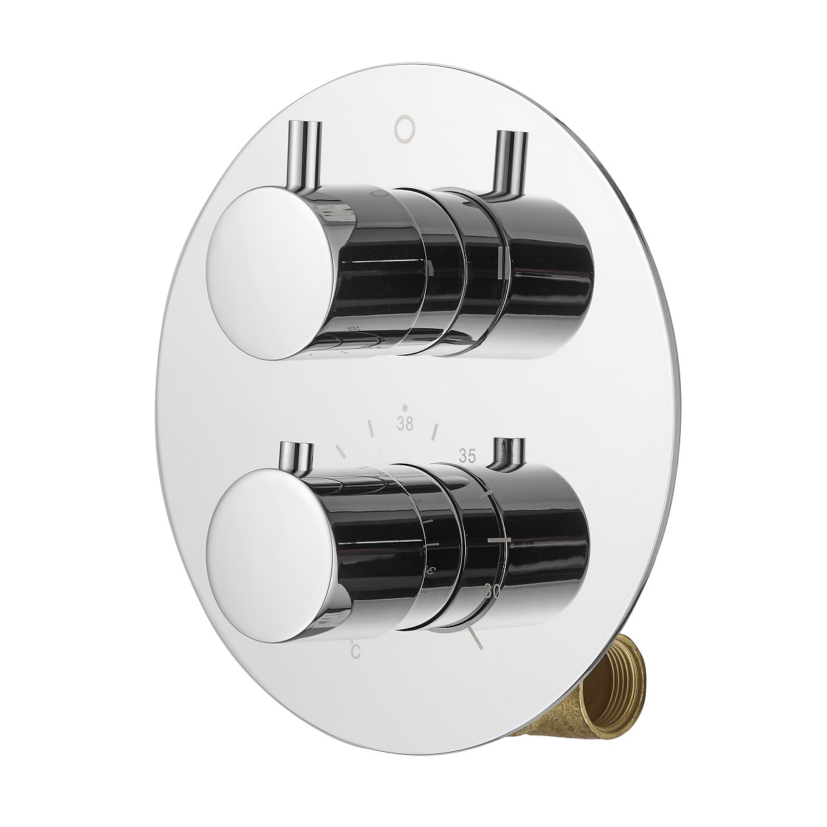 Saniclear Talpa ronde inbouw kraan thermostatisch chroom