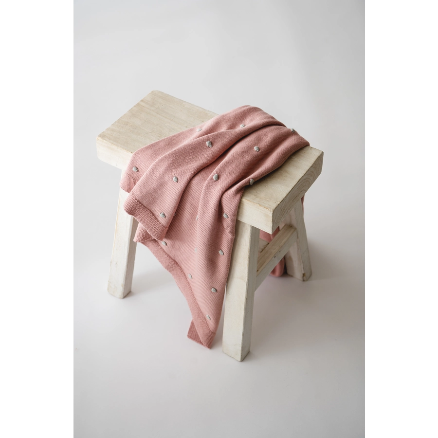 Kaiser Babydecke KNOTS organic cotton roseknots creme