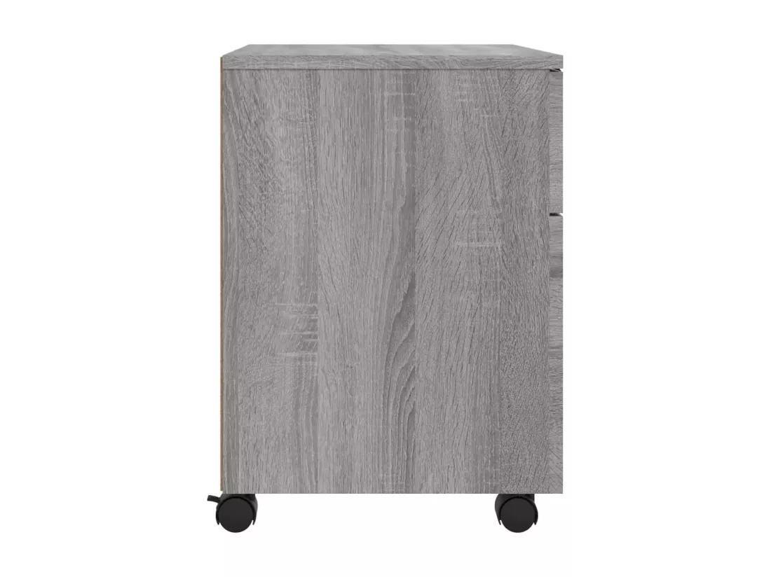Classeur mobile avec roues Sonoma gris 45x38x54 cm Bois