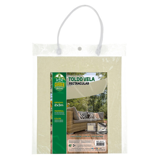 Vela de sombreamento retangular Aktive Garden