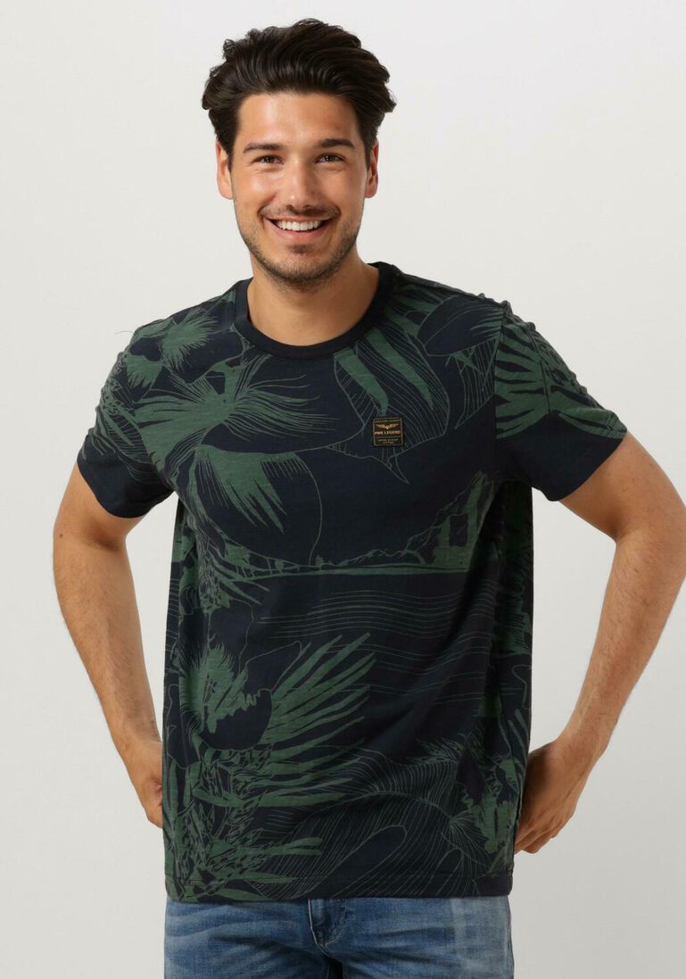 PME LEGEND donkerblauwe pme legend t-shirt short sleeve r-neck slub jersey