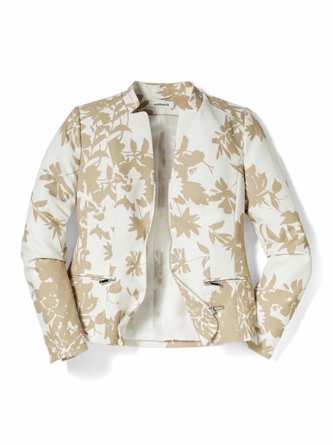 Kofferblazer Blumendruck