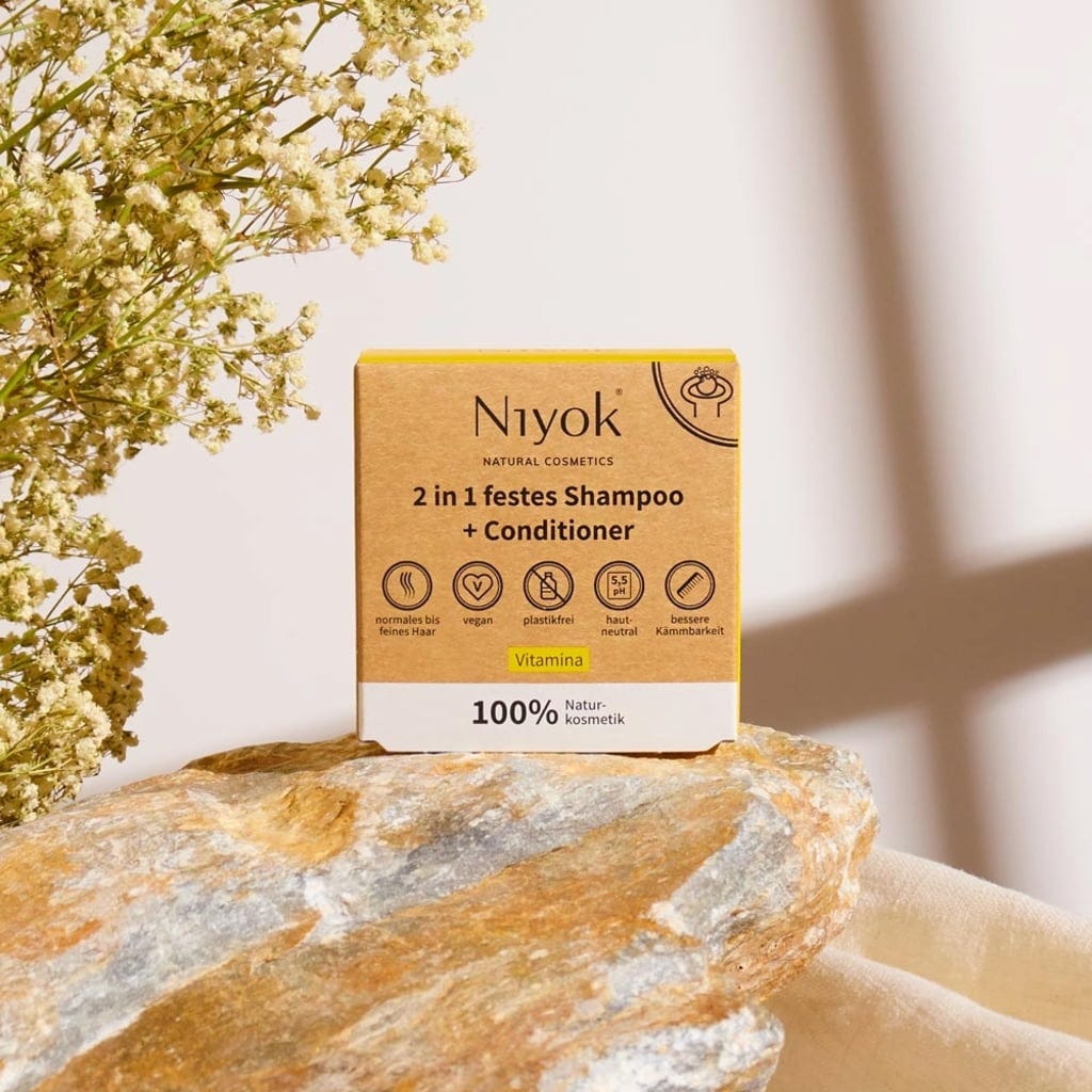 Niyok  Festes Shampoo+Conditioner, Vitamina (80 g)