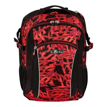 Herlitz Grundschulrucksack Ultimate leer Graffiti Schwarz/Rot