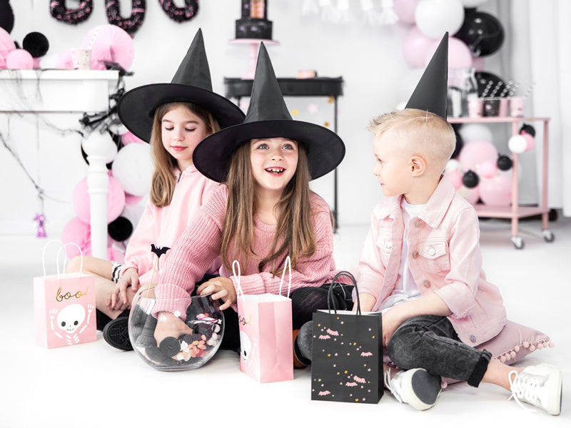 Halloween Zwarte Uitdeeltasjes 18cm
