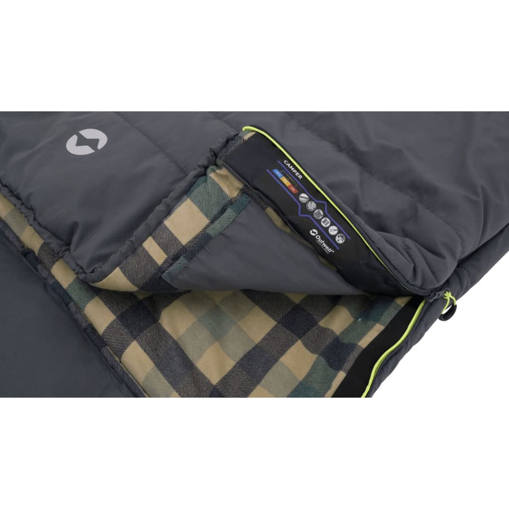 Saco de dormir Outwell Camper com zíper à direita