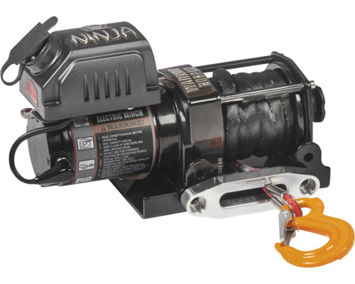 Warrior NINJA 2000LB A / 907 kg 12V elektrische lier met synthetisch touw