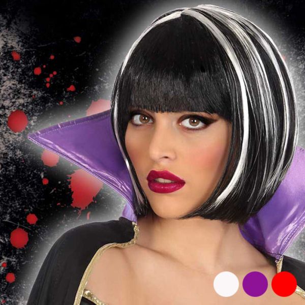 Peruca Vampiresa Duas cores 117922 Roxo
