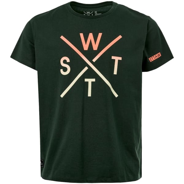 T-shirt WATTS WATTS03 TEE GREEN/MUSTARD