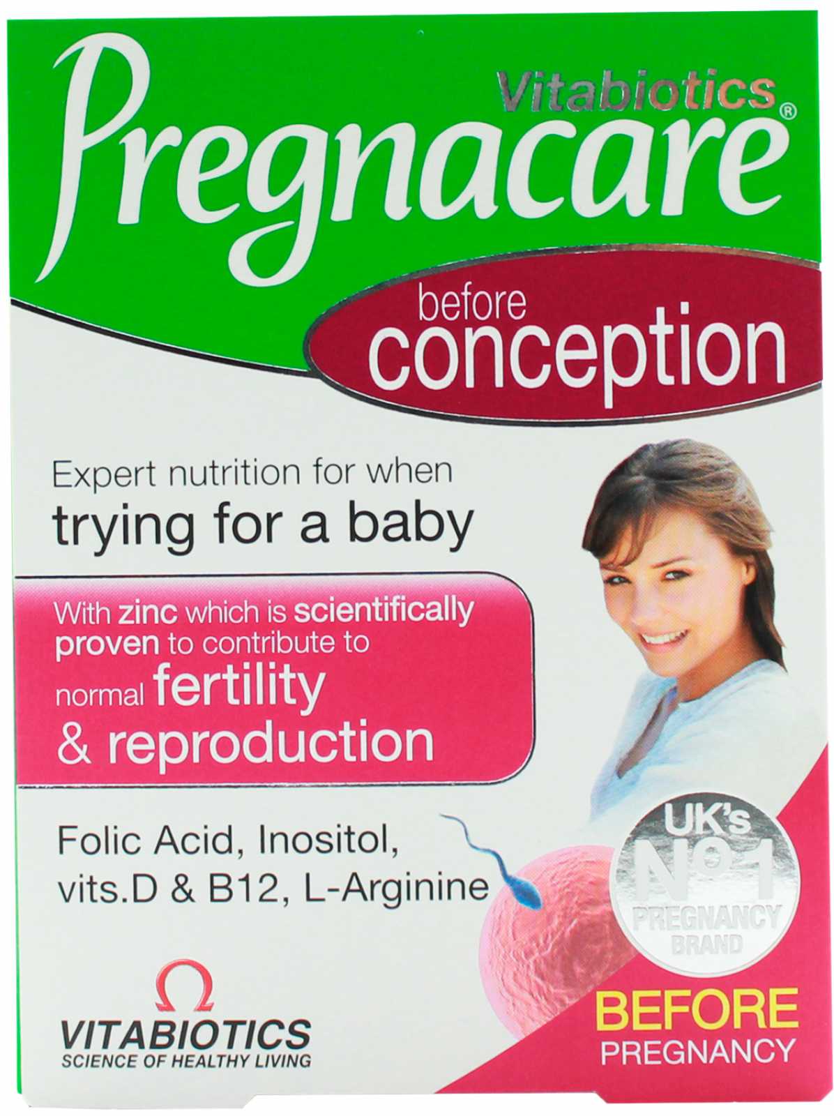 Vitabiotics Pregnacare Antes da Concepção 30 comprimidos