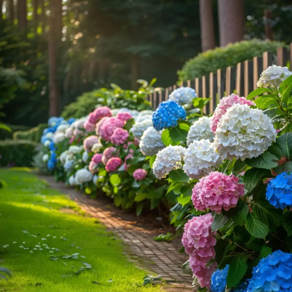 Hortensia - Set van 3 - Hydrangea macrophylla - Hoogte 25-40cm - ⌀9cm