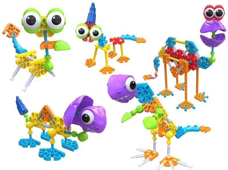 Kid K'Nex - Dino Dudes - Bouwset - Multikleur - 100 Onderdelen