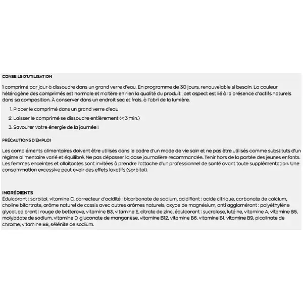 Granions Vitamineris Sénior 1000mg + Vitamine C, Choline - 30 comprimés