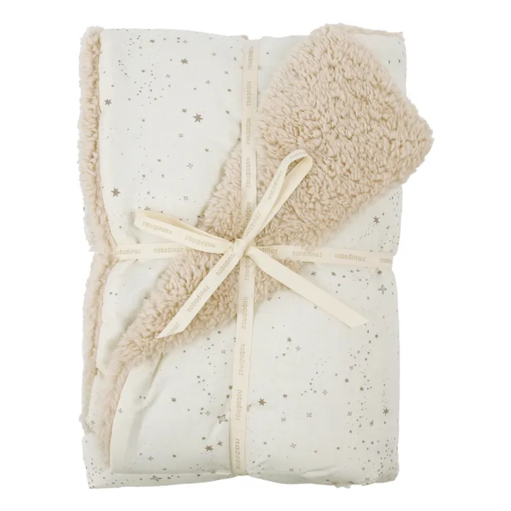 Nobodinoz Couverture Stories en coton bio | Ecru