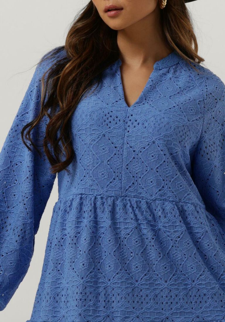 OBJECT lichtblauwe object mini jurk objfeodora gia l/s dress