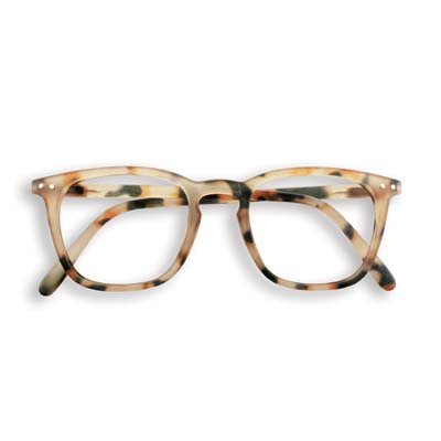 +1.00 Light Tortoise Square Reading Glasses: Izipizi