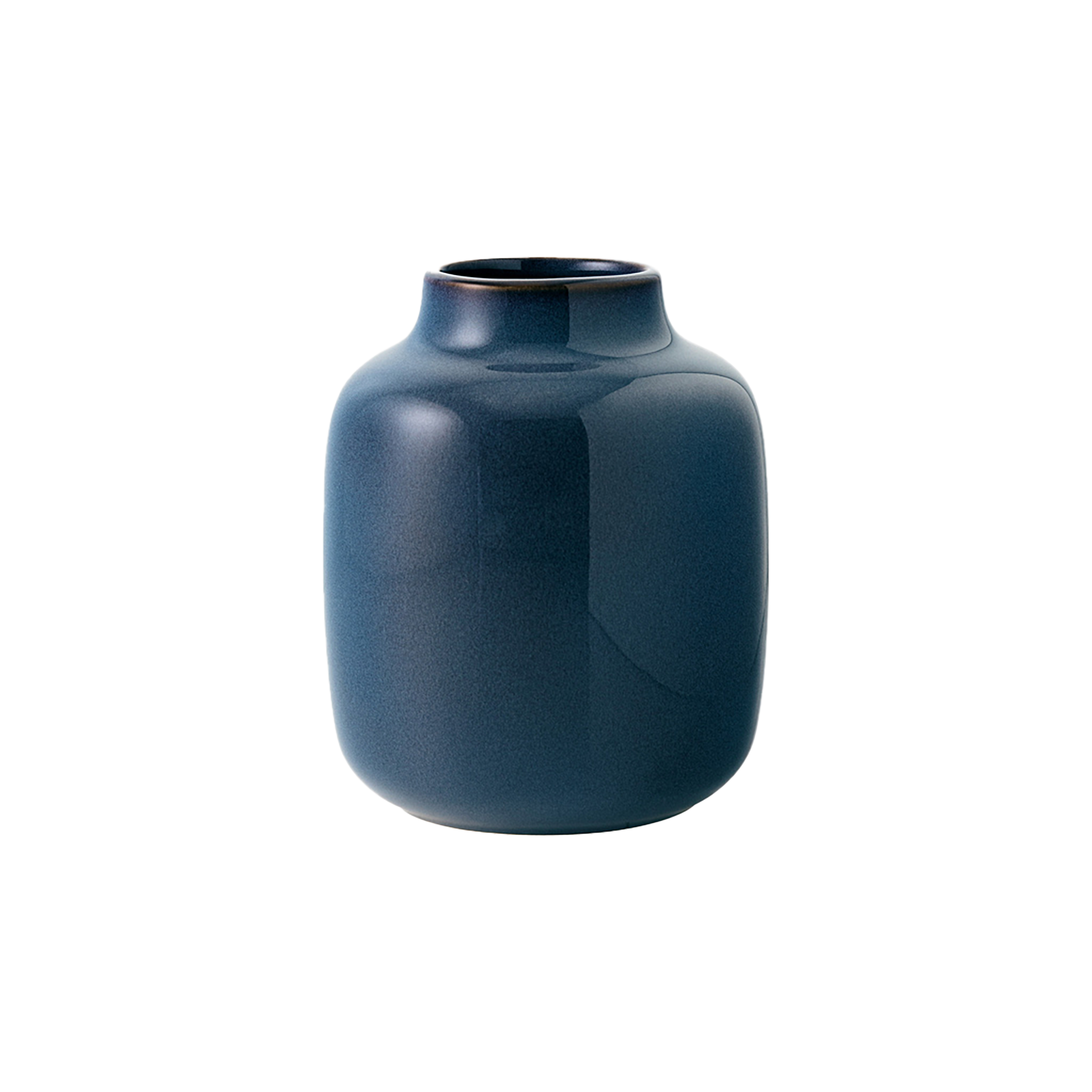 Lave Vase Blue, 5.1'' x 6.1'', earthenware