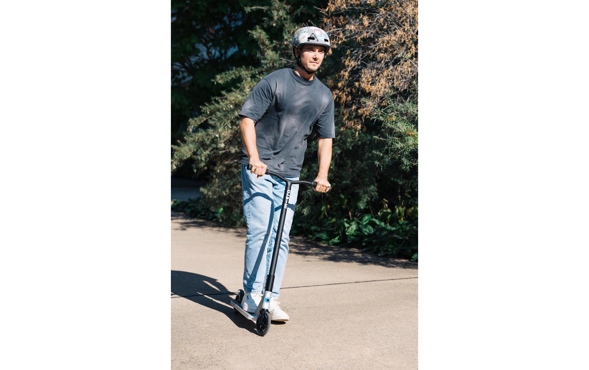 Kickboard Micro Trooper Schwarz/Silber<br>Scooter