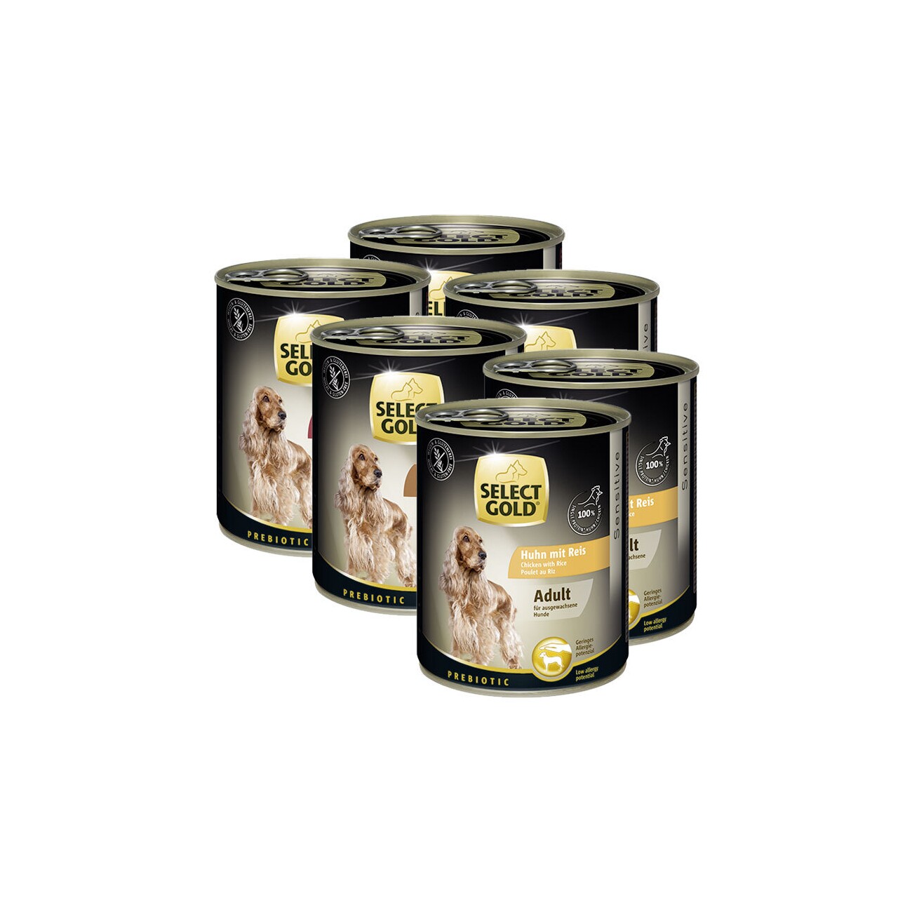 SELECT GOLD Sensitive Adult Mixpaket 6x800g Mixpaket 1