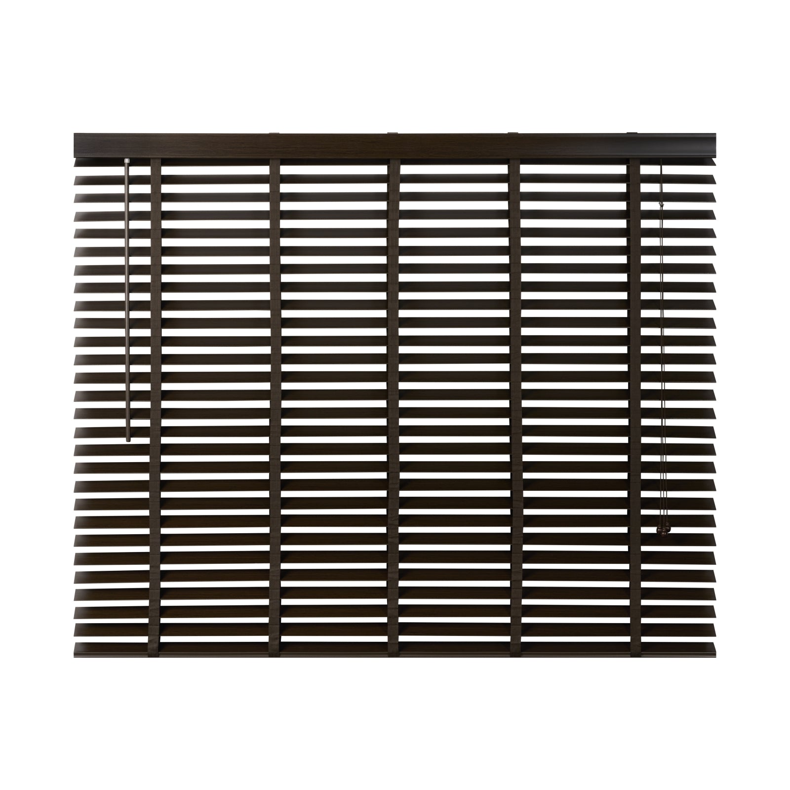 Jaloezie Hout Bruin - Hout - 180x130x5cm (BxHxD)