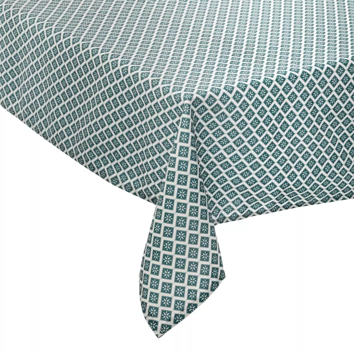 Nappe rectangulaire anti tache (L240 cm) Tikal Bleue