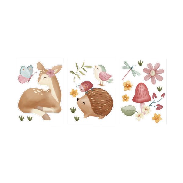 Little Dutch Muurstickers - Fairy Garden - 3 Vellen