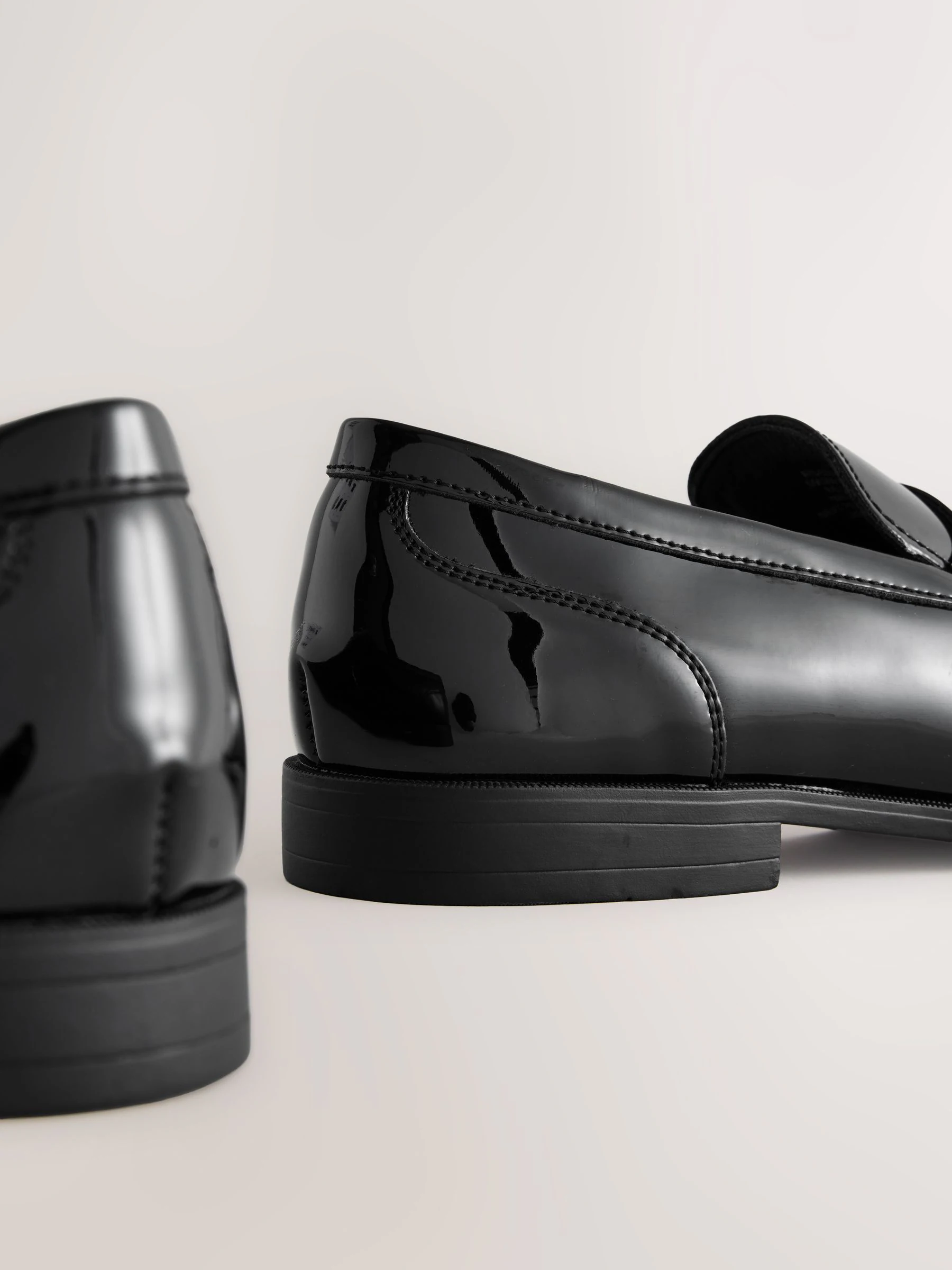 Zwart - Loafers van patentleer