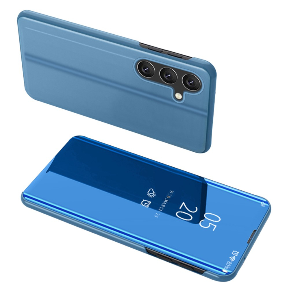Samsung Galaxy A54 5G Clear View Standing Flip Cover Tasche - Blau