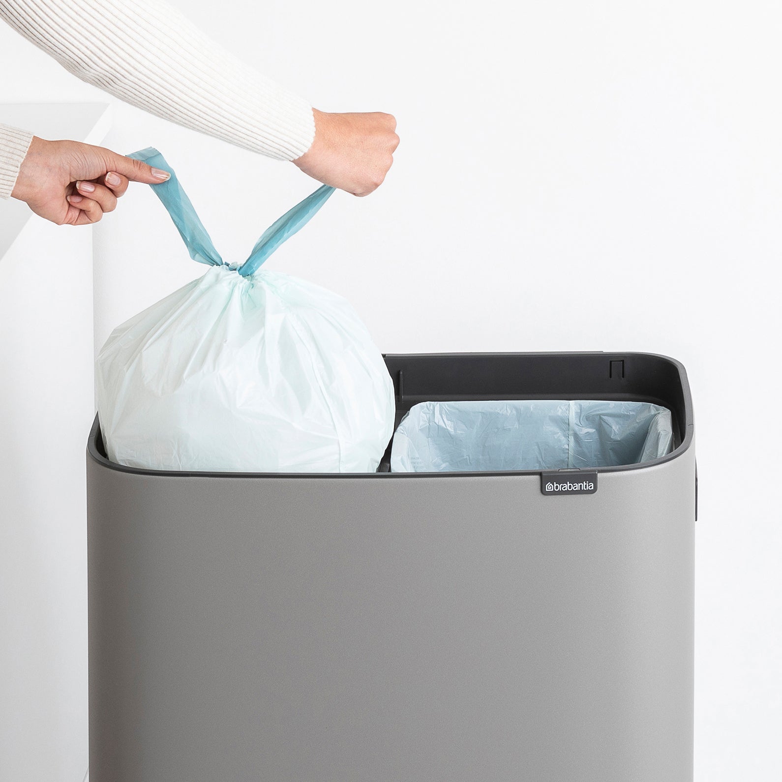 Brabantia Bo Touch Bin Hi 60 Liter (2x30 Liter)