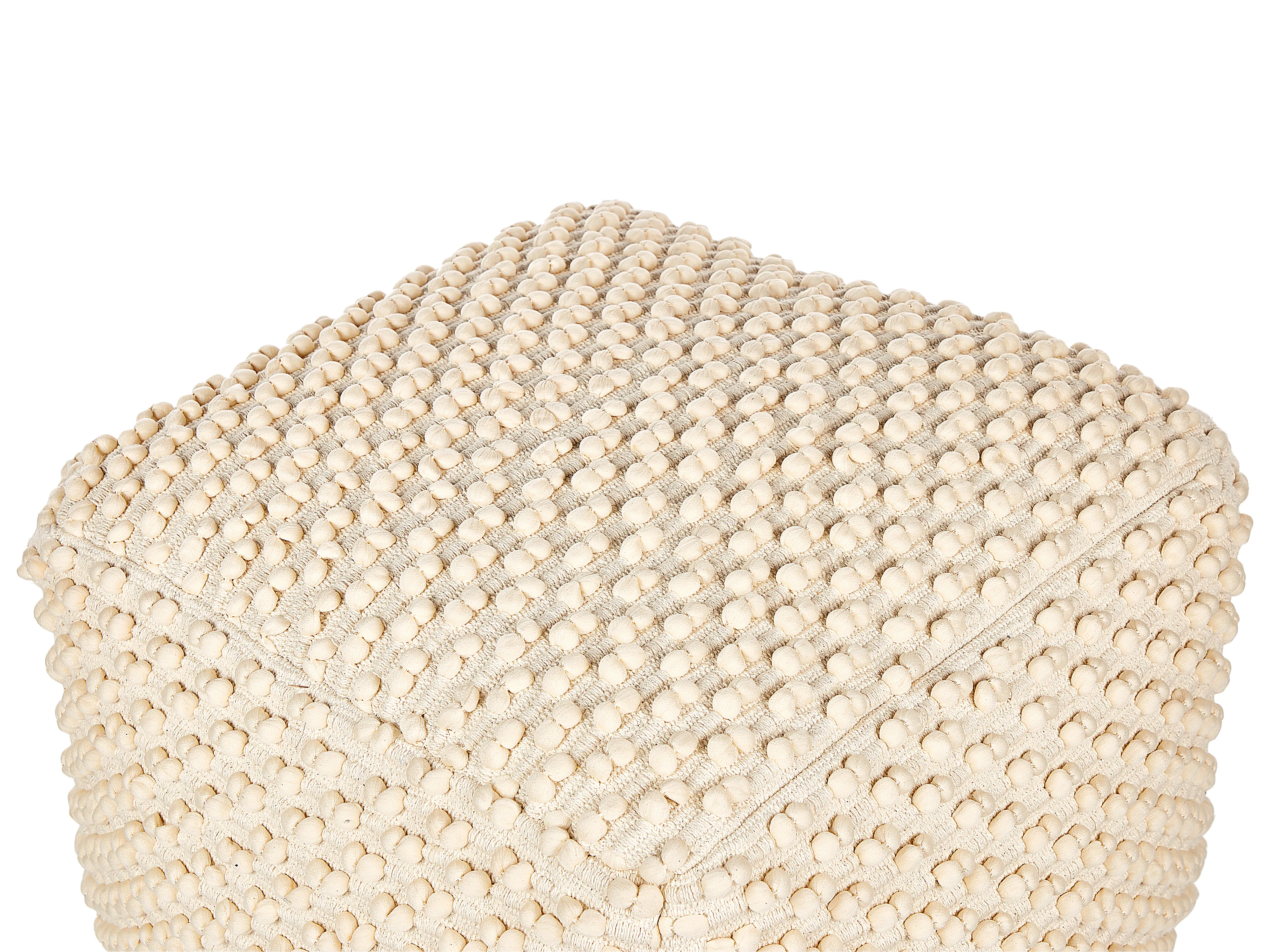 Poef KINGRI Katoen Lichtbeige