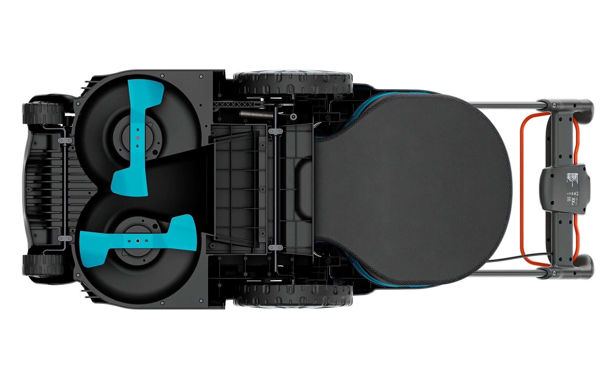 Akku-Rasenmäher PowerMax Duo Ready-To-Use<br>Rasenmäher mit zwei Messern