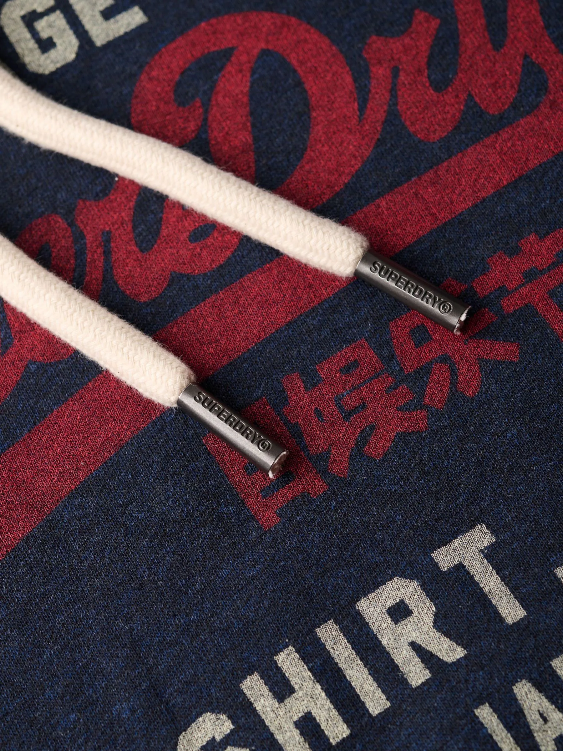 Blauw - Superdry Vintage Logo Heritage Relaxed Hoodie
