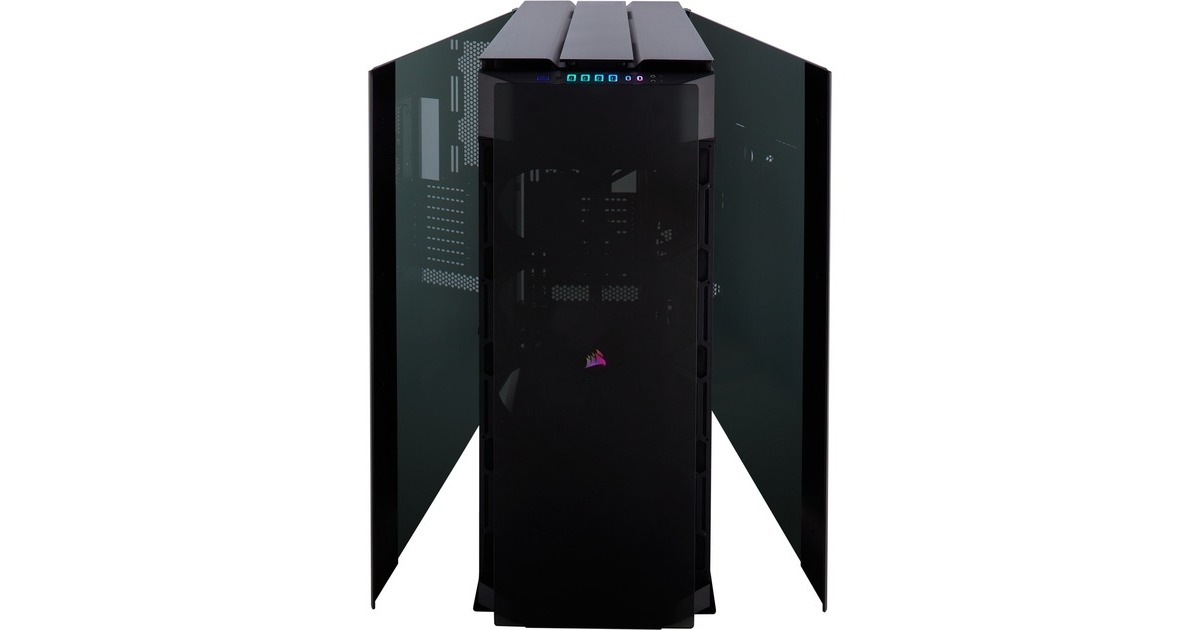 CorsairObsidian 1000D big tower behuizing  (Zwart | 4x USB-A | 2x USB-C | Window)