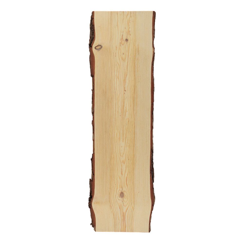 HYLLEPLATE FURU MED BARK 18X250-300X2000MM