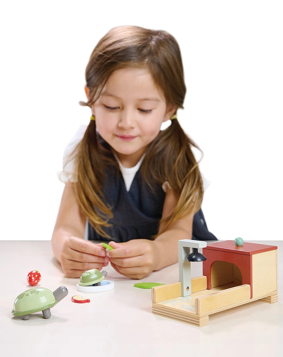 Haustier-Spielset SCHILDKRÖTE aus Holz
