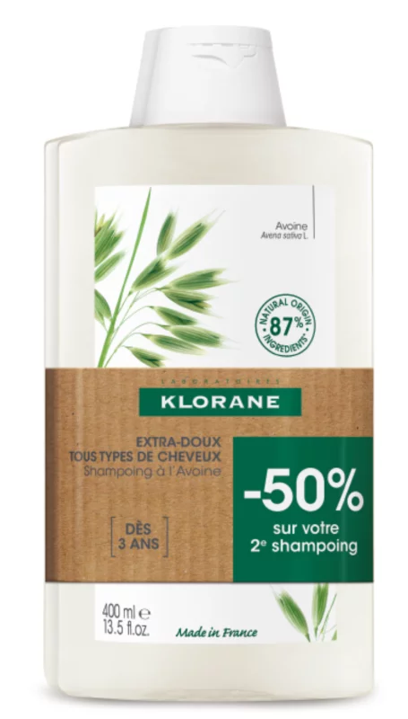 Shampoing à l'avoine extra-doux - tous types de cheveux - 2x400ml