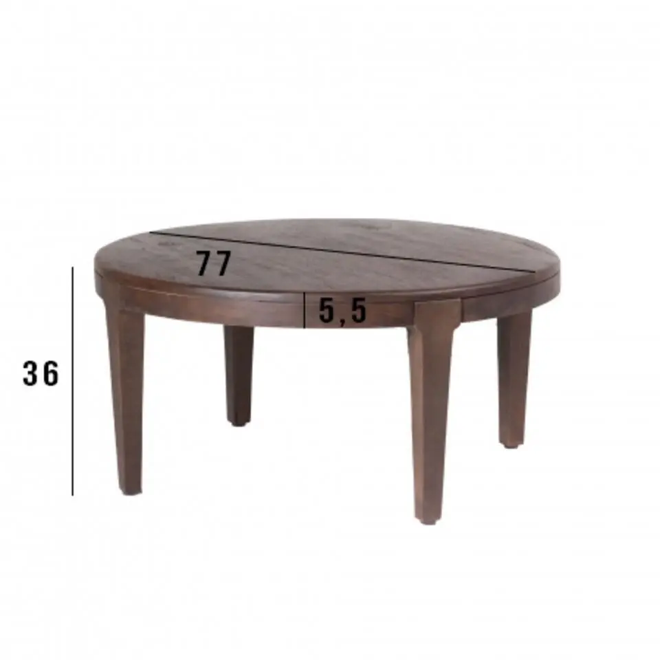 Salontafel Set van 2 - Acaciahout - Rond - Tafel Mio