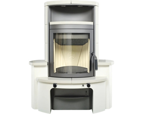 Hark Avenso GT ECOplus keramische haardset, wit, 8 kW