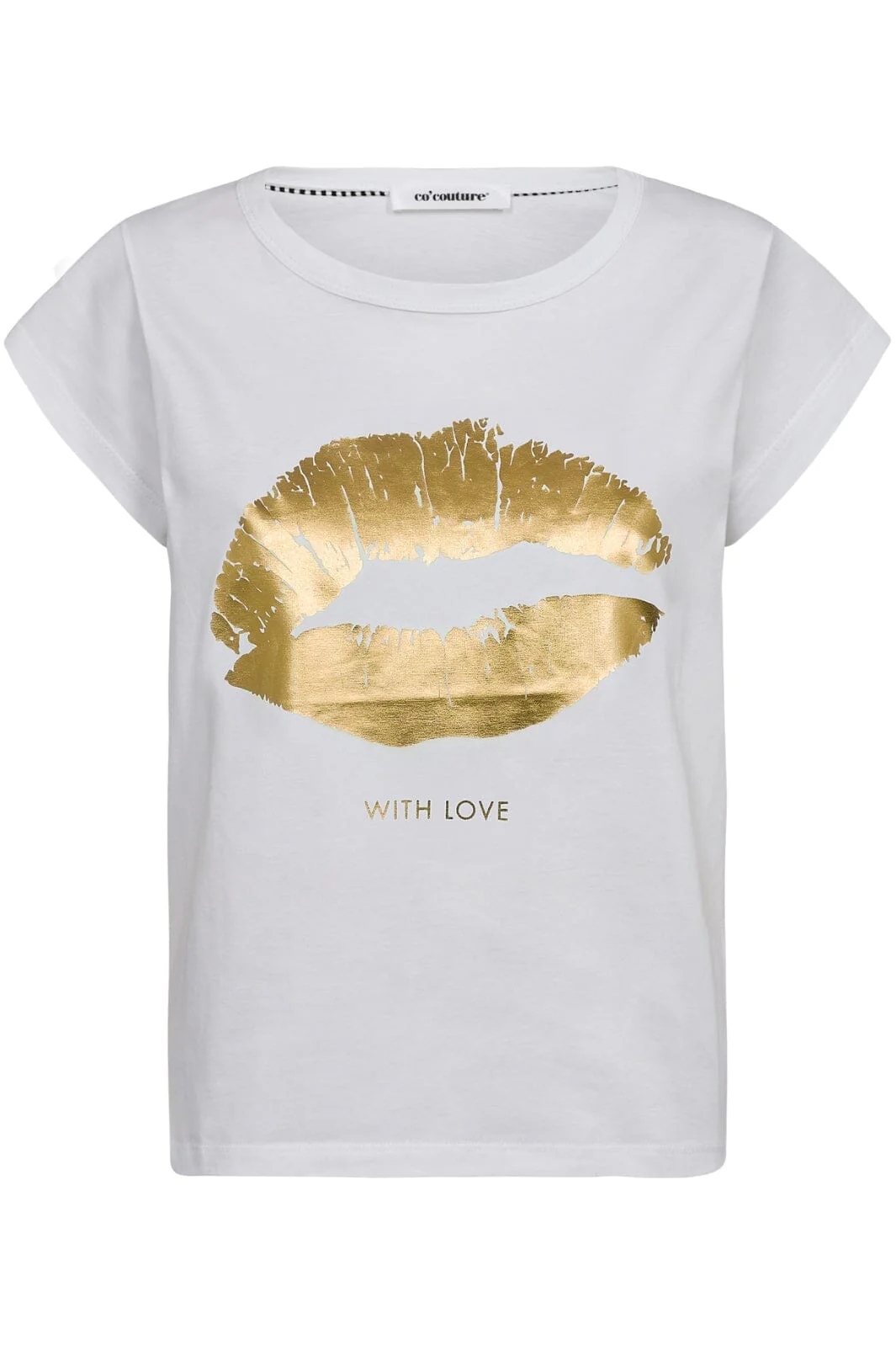 Co´Couture The Kisscc Tee 33100 40048 whitegold