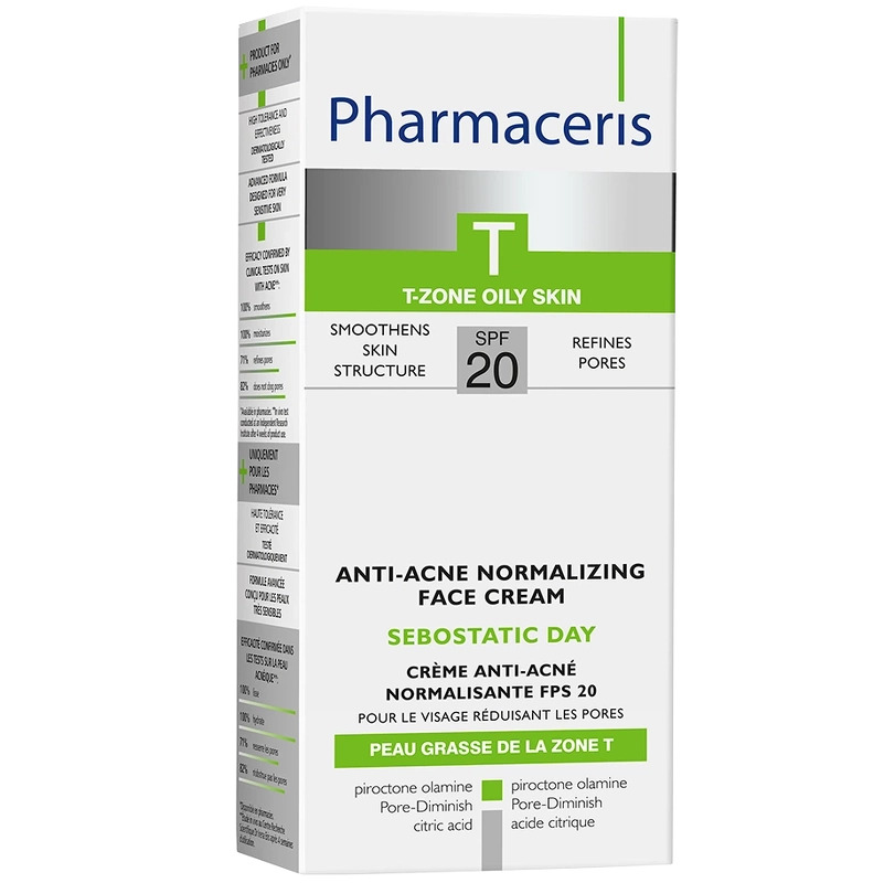 Pharmaceris T Sebostatic Day Anti-Acne Normalizing Face Cream SPF 20 - 50 ml