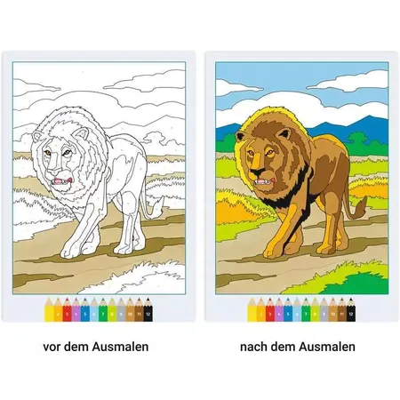 Ravensburger CreArt Malen nach Zahlen ab 7: Gefährliche Tiere