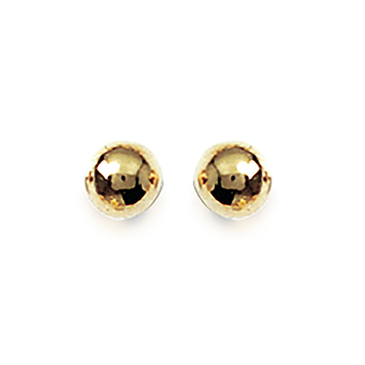 Boucles d'oreilles Brillaxis boules dorées 5mm