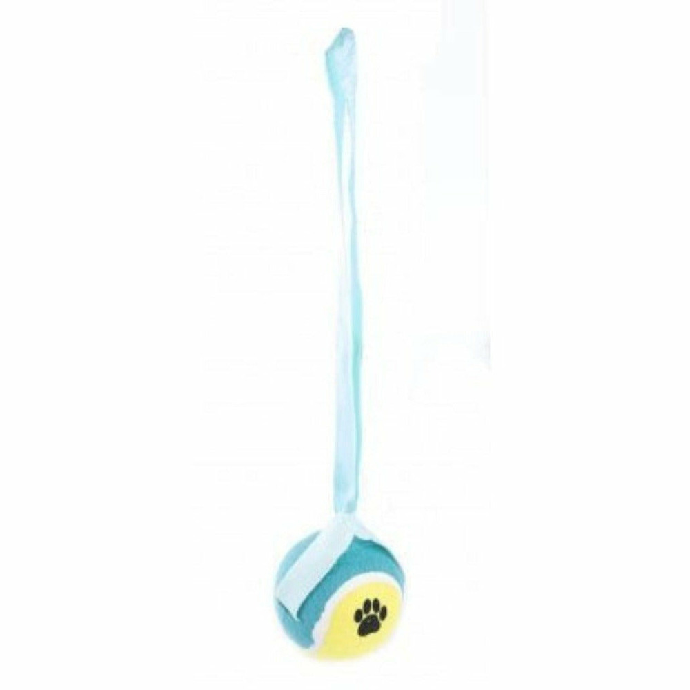 Lot de 4 balles de tennis avec sangle pour chiens - coloris suivants disponibilité