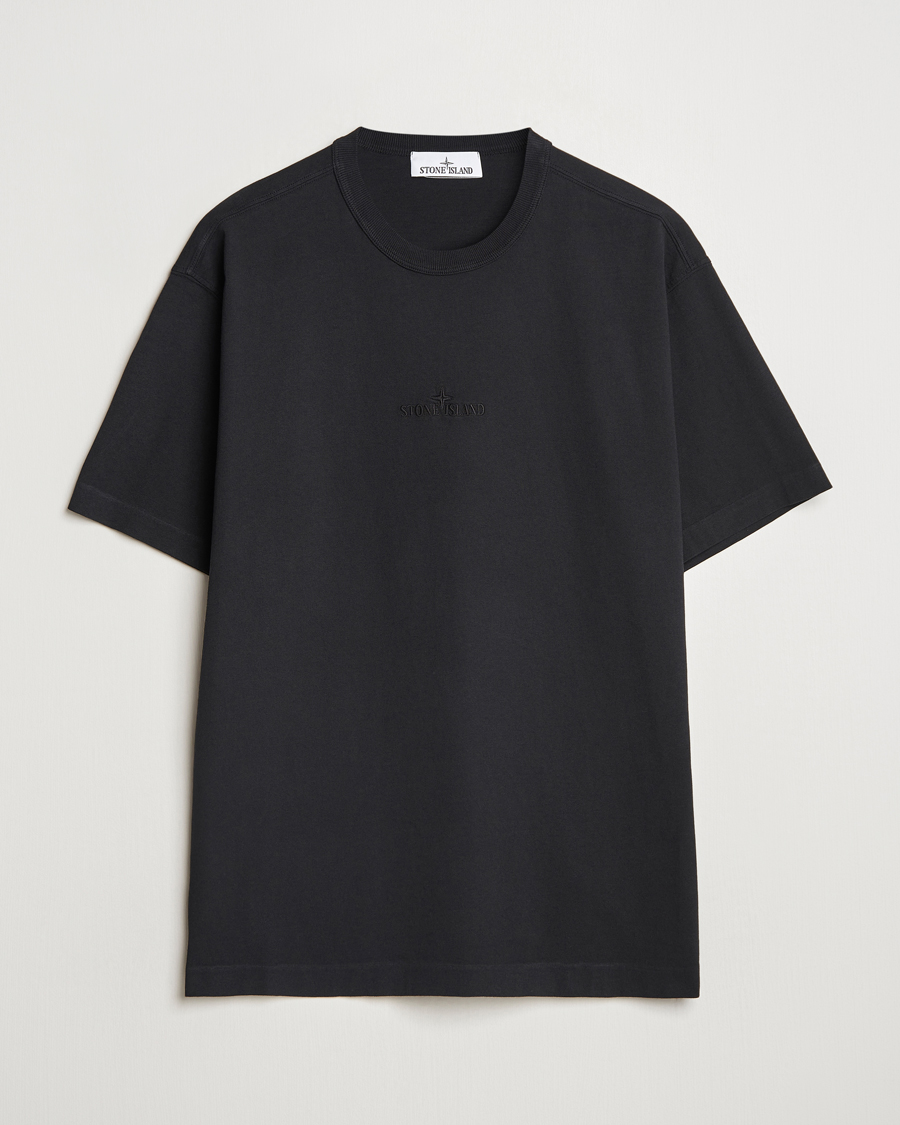 Stone Island Center Logo T-Shirt Black