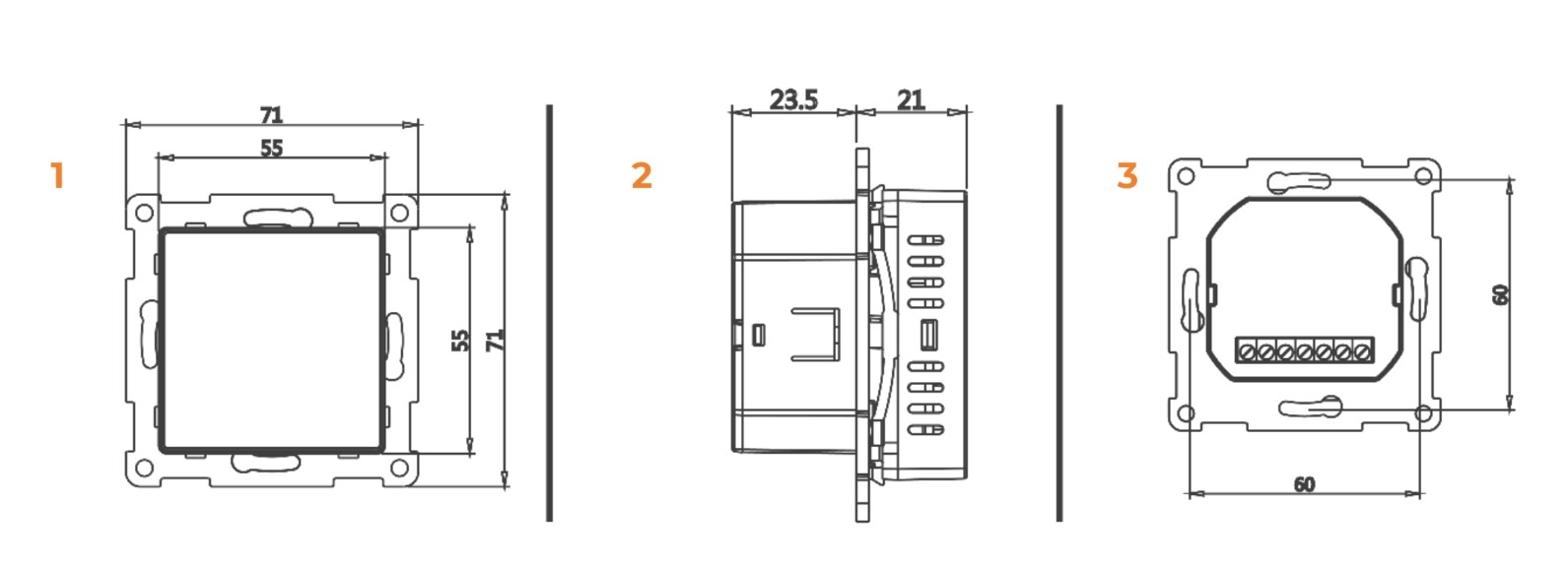Saniclear Glow elektrische vloerverwarming 8m² 1280W met zwarte Wifi thermostaat