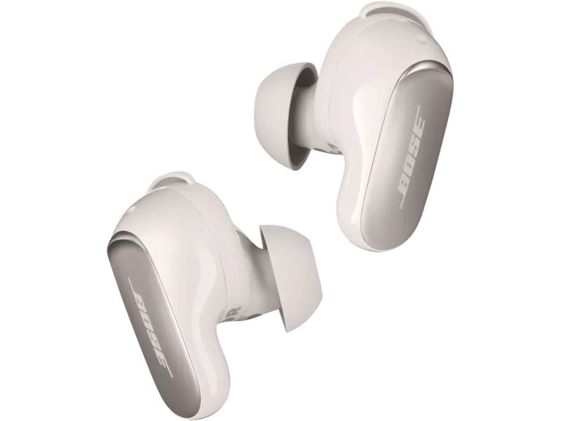 Bose In-Ear-Kopfhörer QuietComfort Ultra Weiss Earbuds mit räumlichem Klang