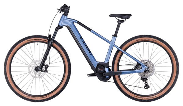 VTT Électrique Semi-Rigide Cube Reaction Hybrid Race 625 Shimano Deore/XT 12V 625 Wh 29'' Bleu Violet Switch