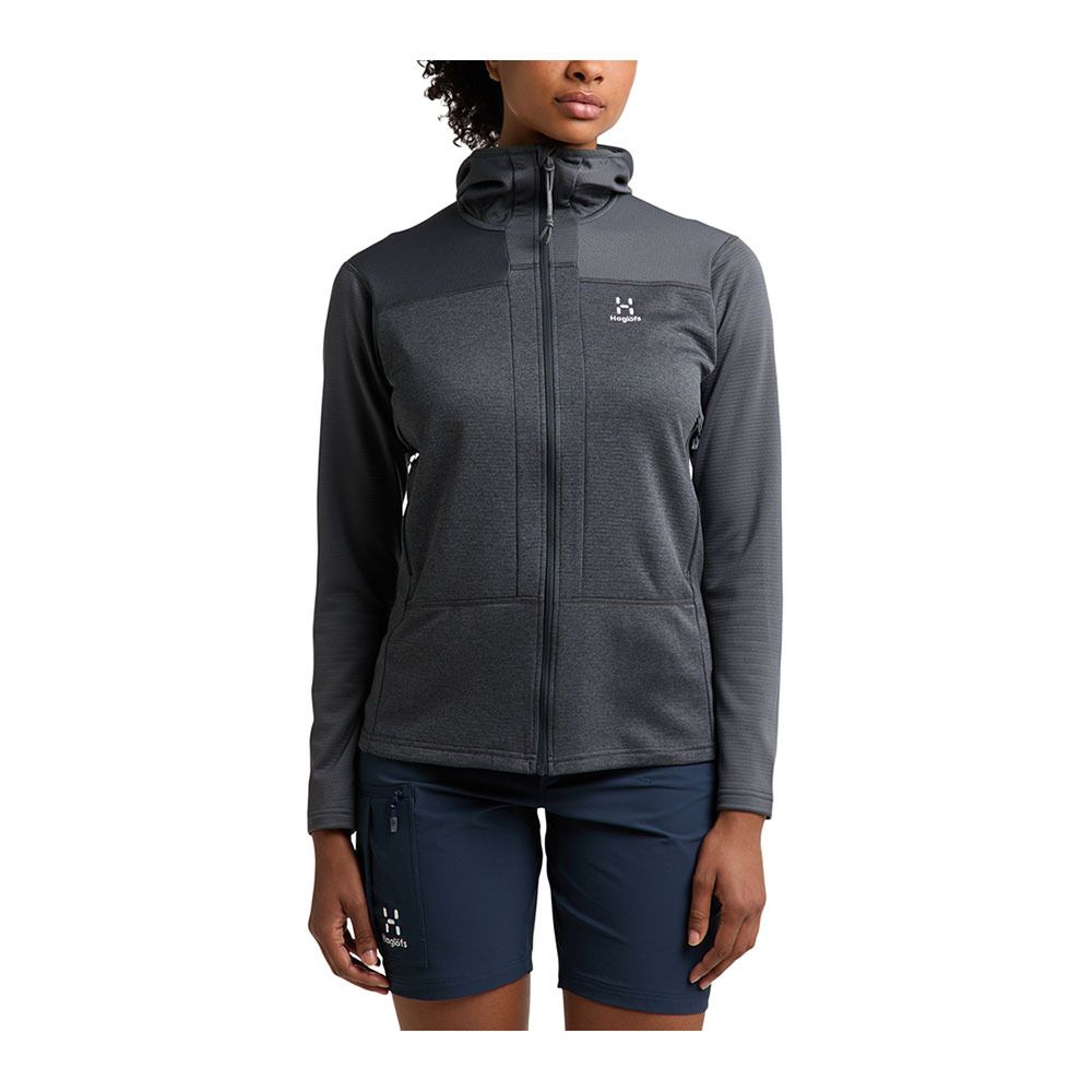 Haglöfs ROC FLASH MID HOOD - Veste Femme magnetite