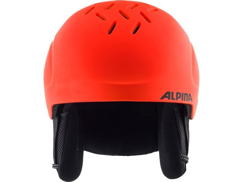 alpina Helm Pizi Neon/Orange Matt, 46 cm - 51 cm Skihelm für Kinder