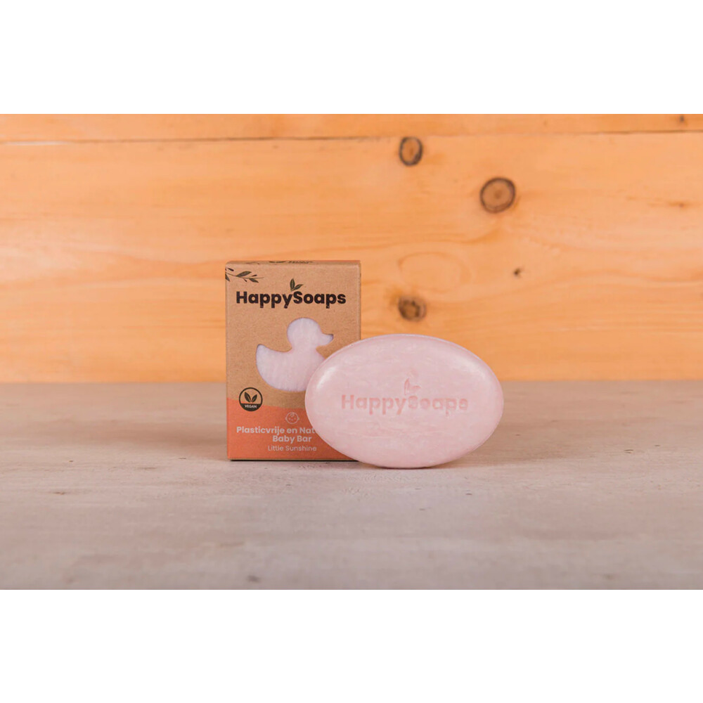 HappySoaps Baby Shampoo en Body Wash Bar Little Sunshine80 gr